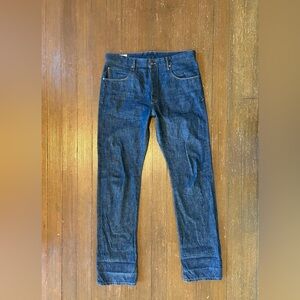 Freenote Cloth Belford straight 13 ounce natural rinsed denim Tagged 35 Fits 38